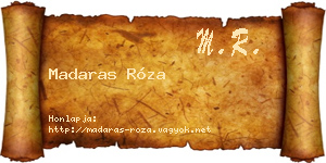 Madaras Róza névjegykártya